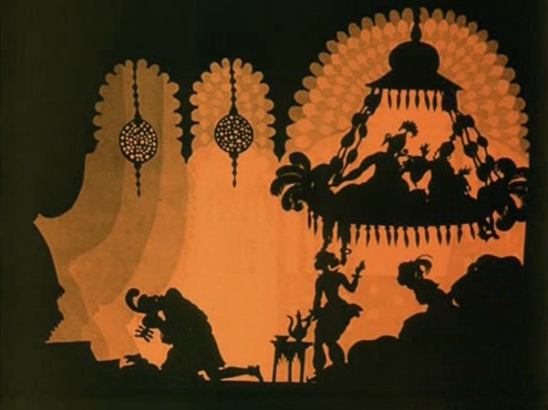 A still from the Adventures of Prince Achmed.