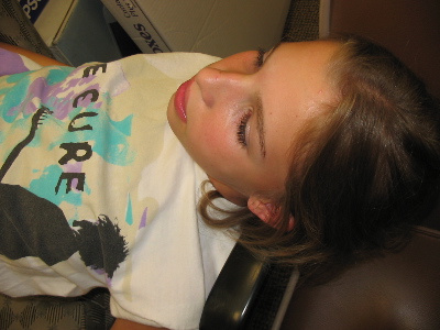pretending to sleep or something