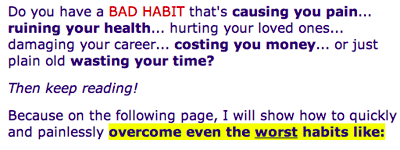 Do you have a BAD HABIT