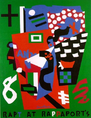 Stuart Davis' painting titled 'Rapt at Rappaport's' (1952), oil on canvas.