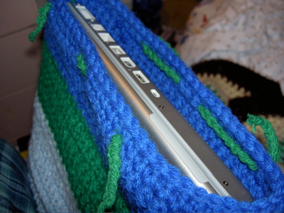 a green and blue powerbook cover