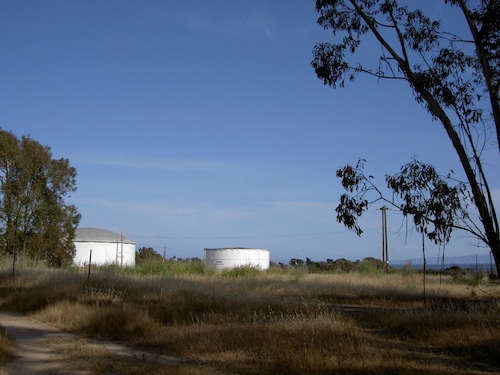 tanks in the distance