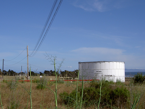 water tank closeup