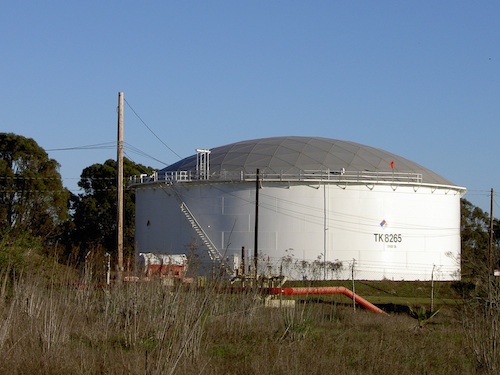 oil tank closeup