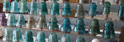 A person's collection of insulators