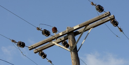 Utility pole in Goleta