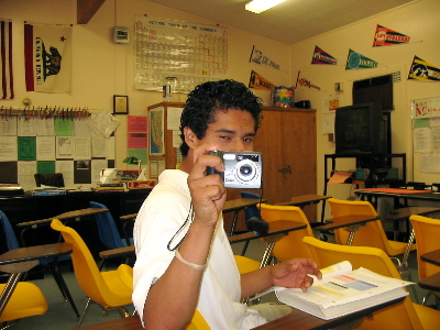 That teacher's classroom (and a guy taking a picture).