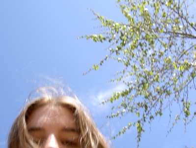 a blurry self-portrait