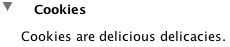 cookies are delicious delicacies.