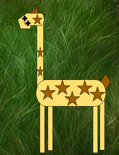 a giraffe made with omnigraffle