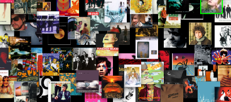 a mosaic-ish rendering of most of my albums (pirated and otherwise)