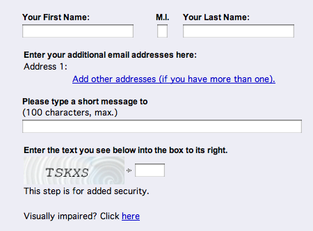 Earthlink Spamblocker screen